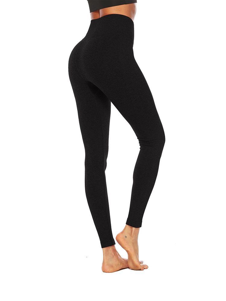 Mélanges De Coton Anti-transpiration Pour Femmes Longueur De Cheville De Yoga Solide Pantalon De Yoga Taille Haute Leggings Tiktok