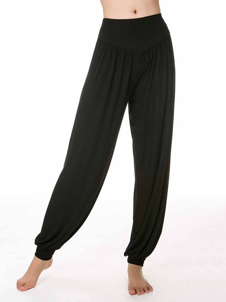 Pantalon Sarouel De Yoga Respirant Solide En Modal Pour Femmes