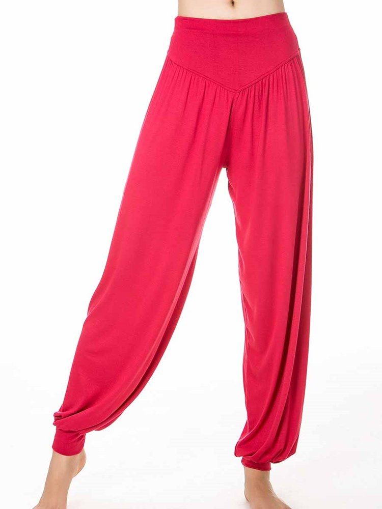 Pantalon Sarouel De Yoga Respirant Solide En Modal Pour Femmes