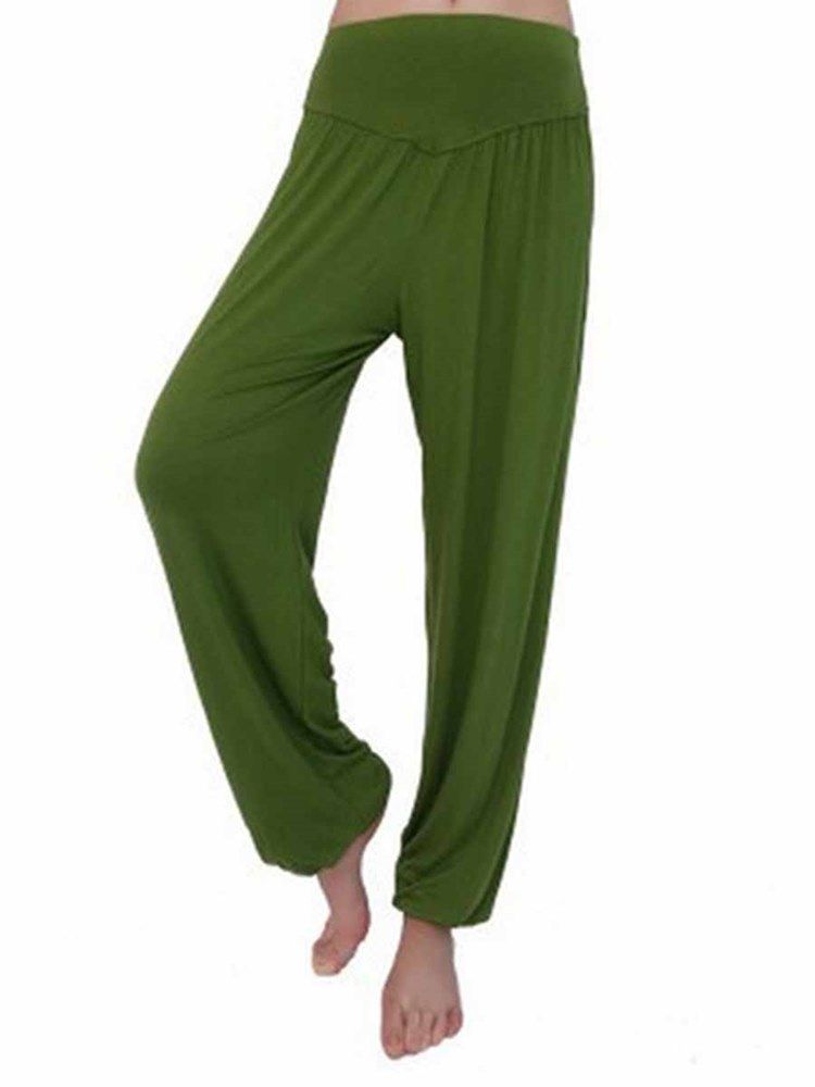 Pantalon Sarouel De Yoga Respirant Solide En Modal Pour Femmes