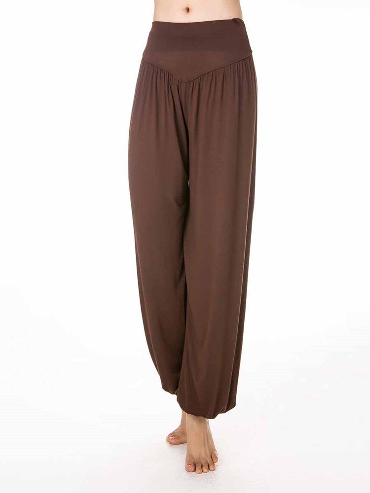 Pantalon Sarouel De Yoga Respirant Solide En Modal Pour Femmes