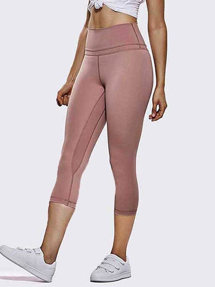 Pantalon De Volley-ball À Patchwork Solide Et Respirant Pour Femmes Pantalon De Yoga Taille Haute Leggings Tiktok