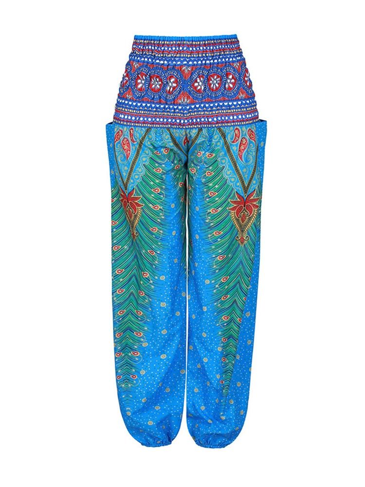 Pantalon De Yoga De Danse De Rue Géométrique À Imprimé Bohème Pour Femmes