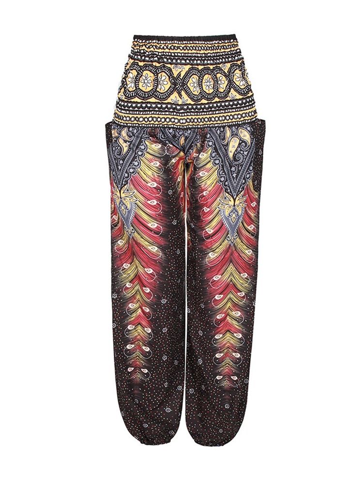 Pantalon De Yoga De Danse De Rue À Imprimé Géométrique Boho Pour Femmes