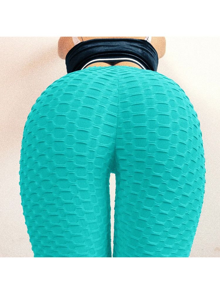 Pantalon De Yoga Décontracté Pour Femmes Sport Solide Taille Haute Leggings Tiktok