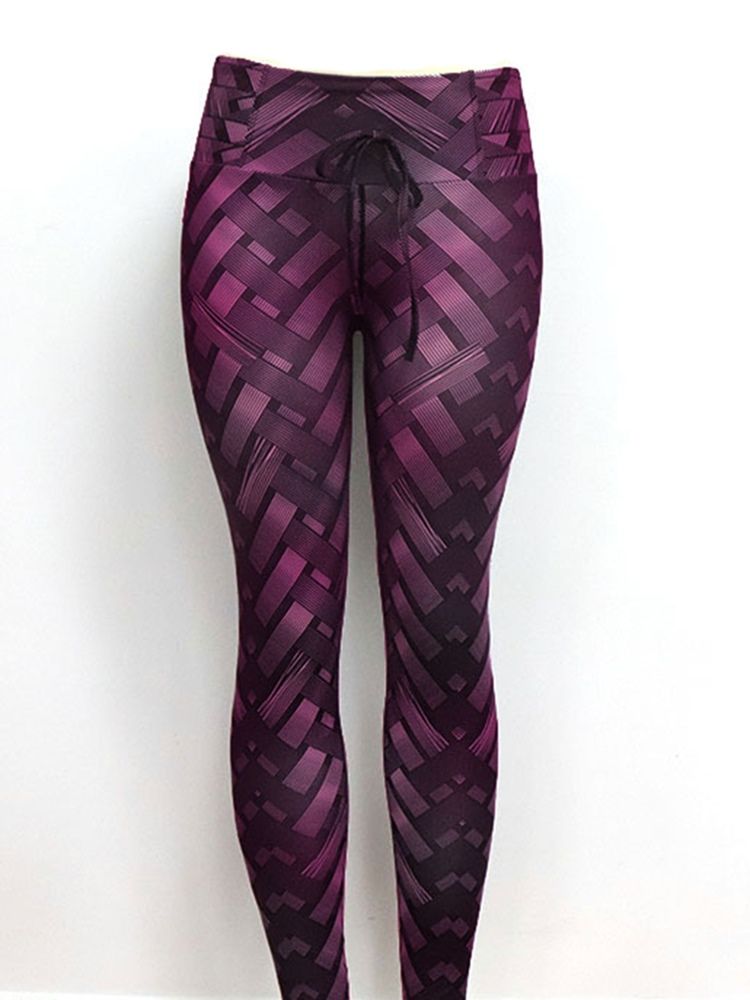 Pantalon De Yoga Pour Femmes À Armure Solide Leggings Tiktok À Taille Haute