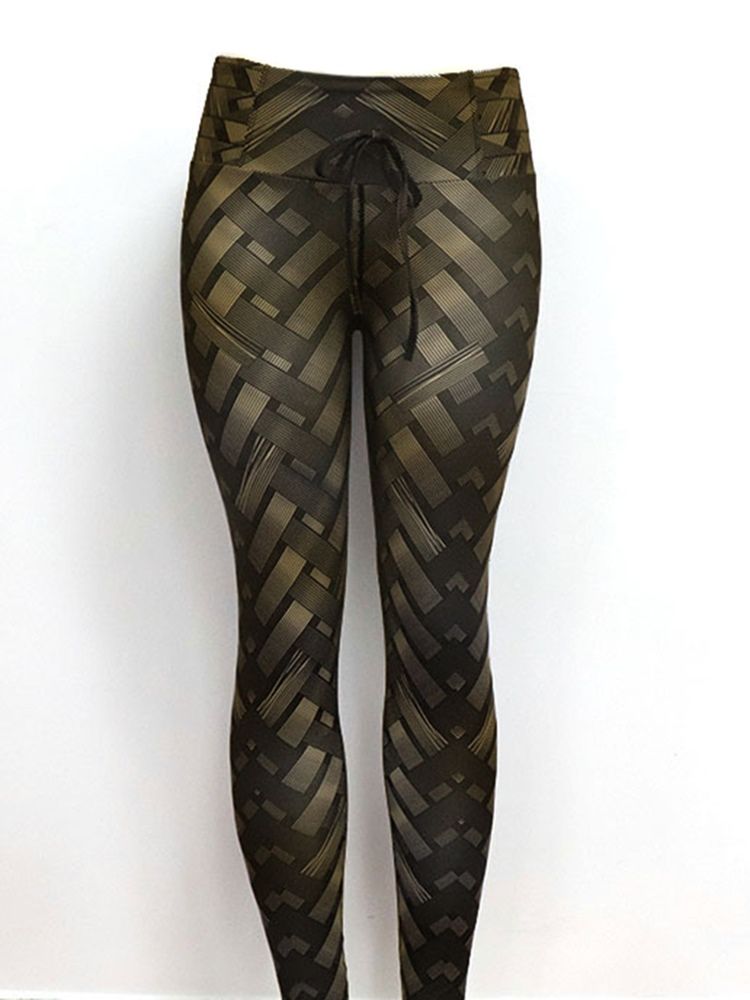 Pantalon De Yoga Pour Femmes À Armure Solide Leggings Tiktok À Taille Haute