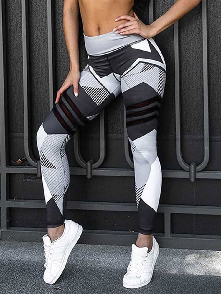 Pantalon De Yoga Pleine Longueur En Polyester À Séchage Rapide Pour Femmes Taille Haute Leggings Tiktok