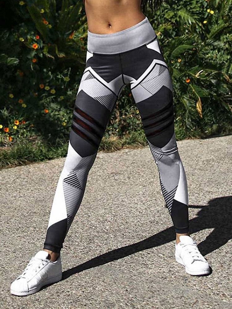 Pantalon De Yoga Pleine Longueur En Polyester À Séchage Rapide Pour Femmes Taille Haute Leggings Tiktok