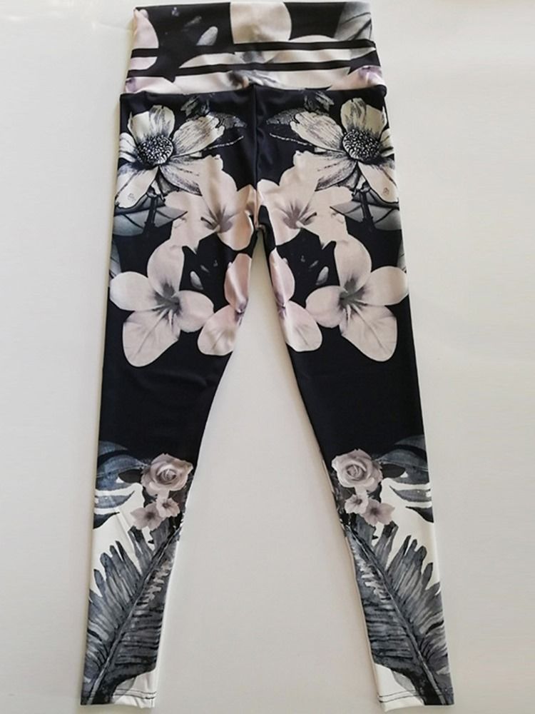 Pantalon De Yoga Respirant À Imprimé Floral Pour Femme Sport Fitness Taille Haute Leggings Tiktok