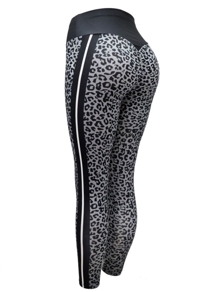 Pantalon De Yoga Respirant À Imprimé Léopard Pour Femme Leggings Tiktok Taille Haute