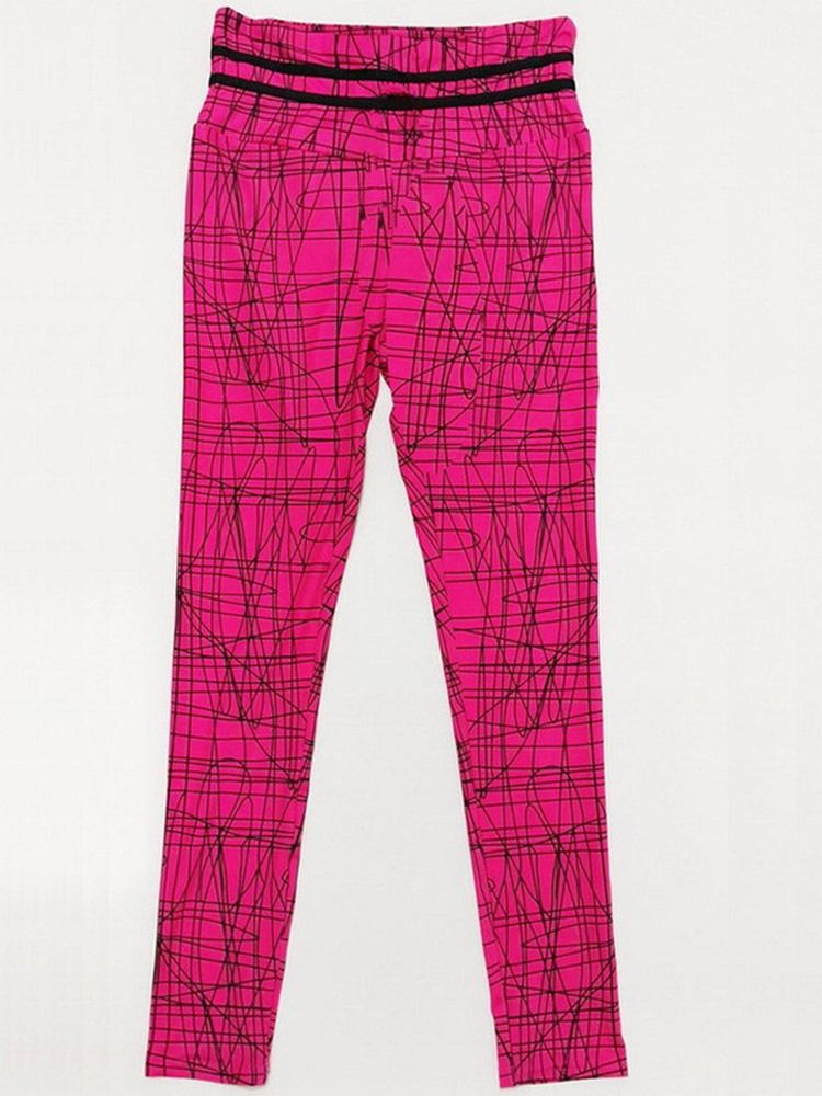 Pantalon De Yoga De Sport De Gymnastique À Imprimé Géométrique Pour Femmes Leggings Tiktok À Taille Haute