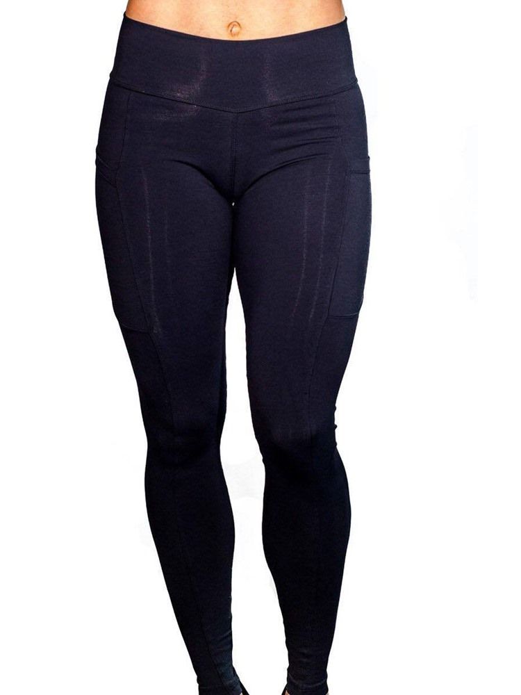 Poches Anti-transpiration Pour Femmes Leggings De Yoga Solides Pantalons De Yoga Leggings Tiktok Taille Haute