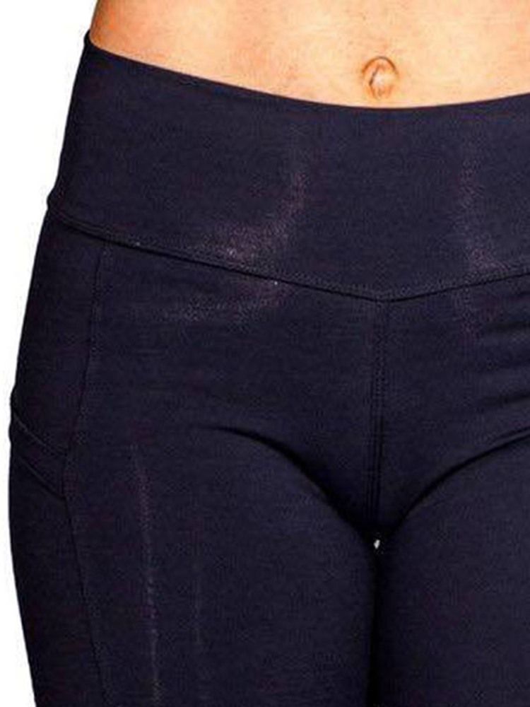 Poches Anti-transpiration Pour Femmes Leggings De Yoga Solides Pantalons De Yoga Leggings Tiktok Taille Haute