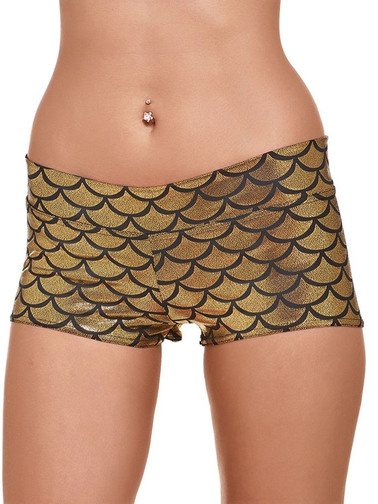 Short D'été Pour Femme En Polyester Imprimé Anti-transpiration