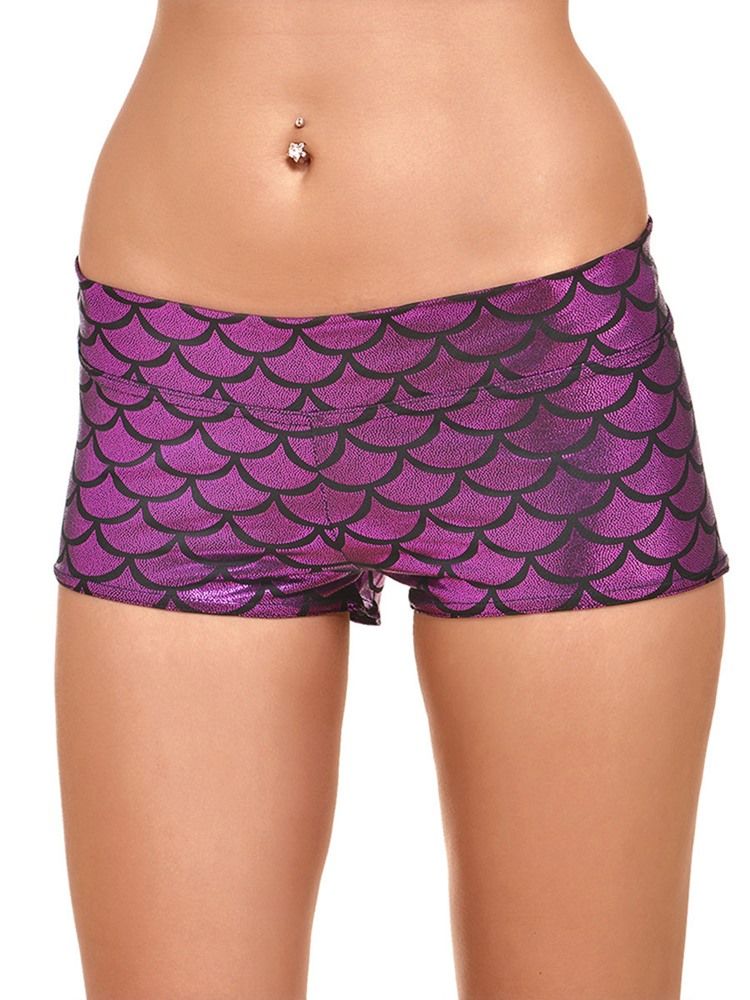 Short D'été Pour Femme En Polyester Imprimé Anti-transpiration