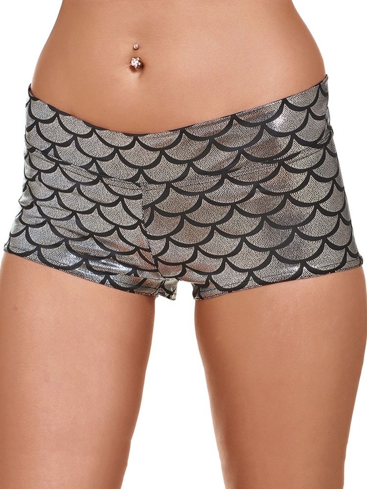 Short D'été Pour Femme En Polyester Imprimé Anti-transpiration