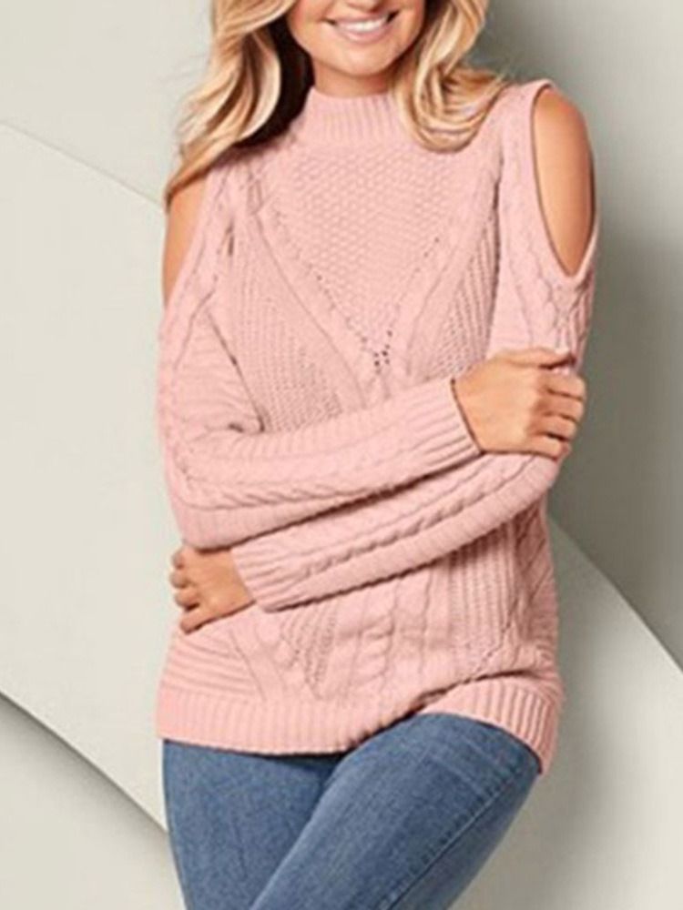 Pull Slim Standard Femme Patchwork Mince