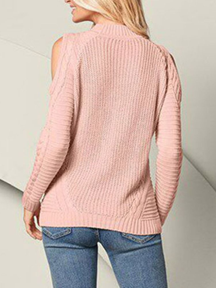 Pull Slim Standard Femme Patchwork Mince