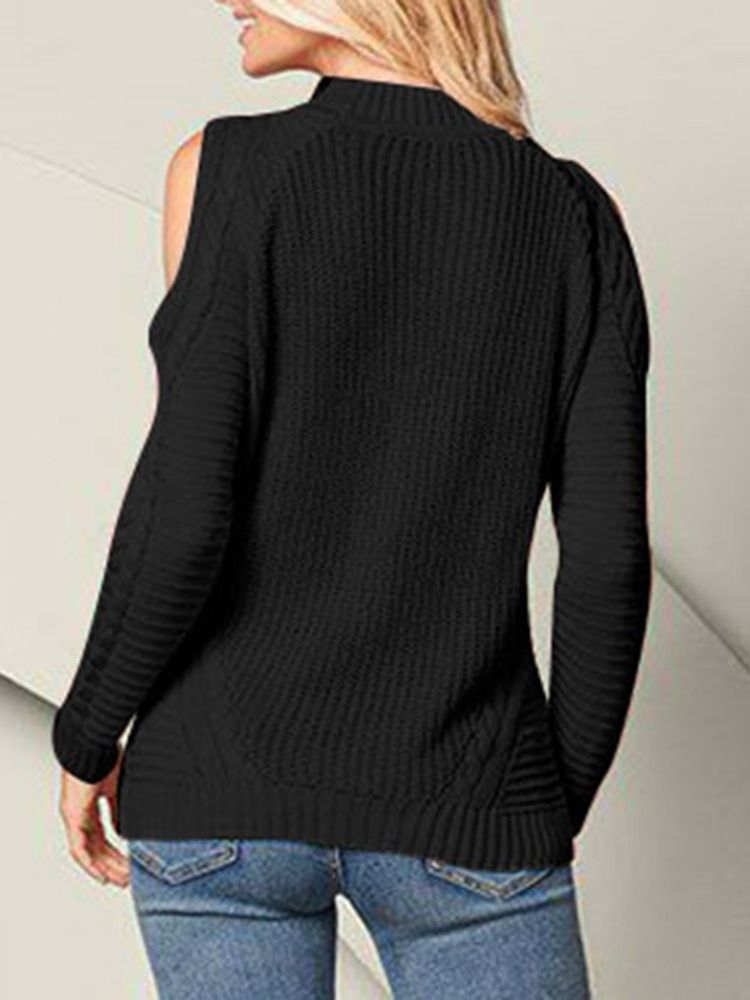 Pull Slim Standard Femme Patchwork Mince