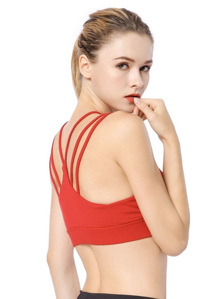 Soutien-gorge De Sport Antichoc Pour Femmes Aux Trois Quarts Sans Fil