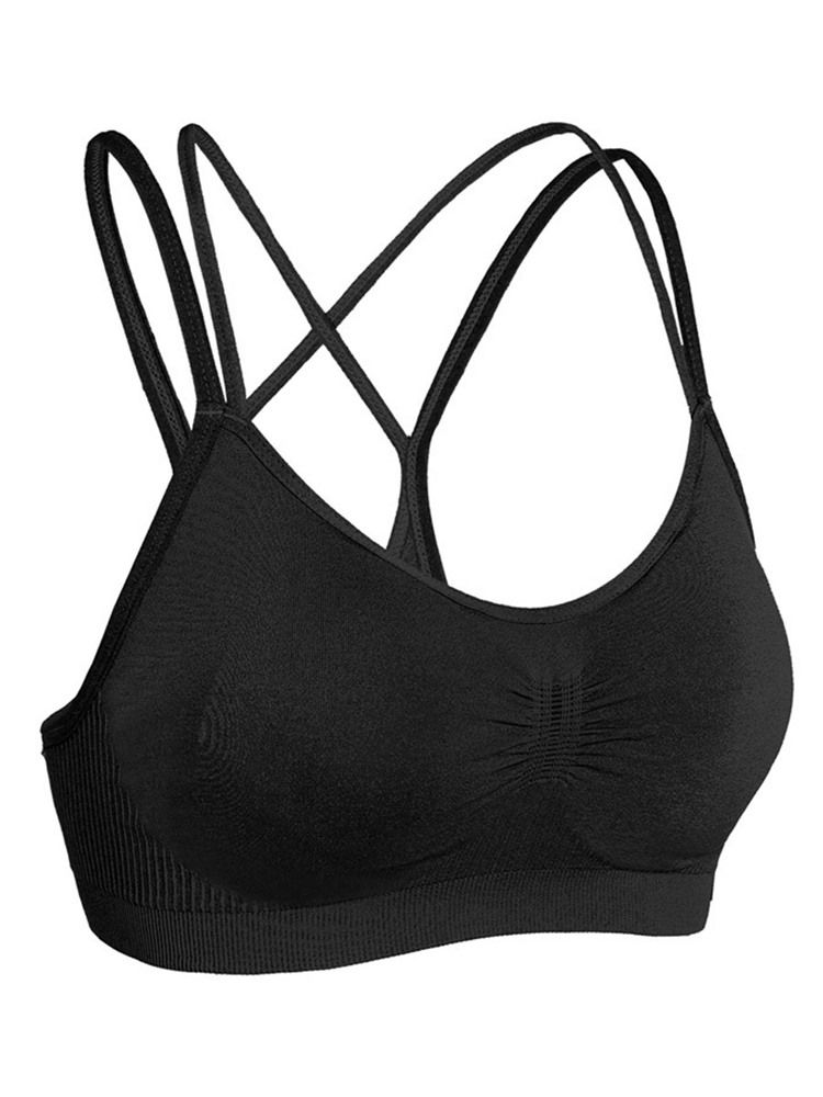 Soutien-gorge De Sport De Yoga Sans Fil Respirant Sans Fil Pour Femmes