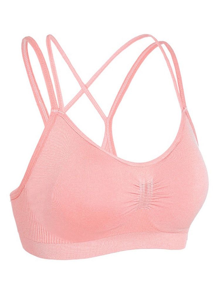 Soutien-gorge De Sport De Yoga Sans Fil Respirant Sans Fil Pour Femmes