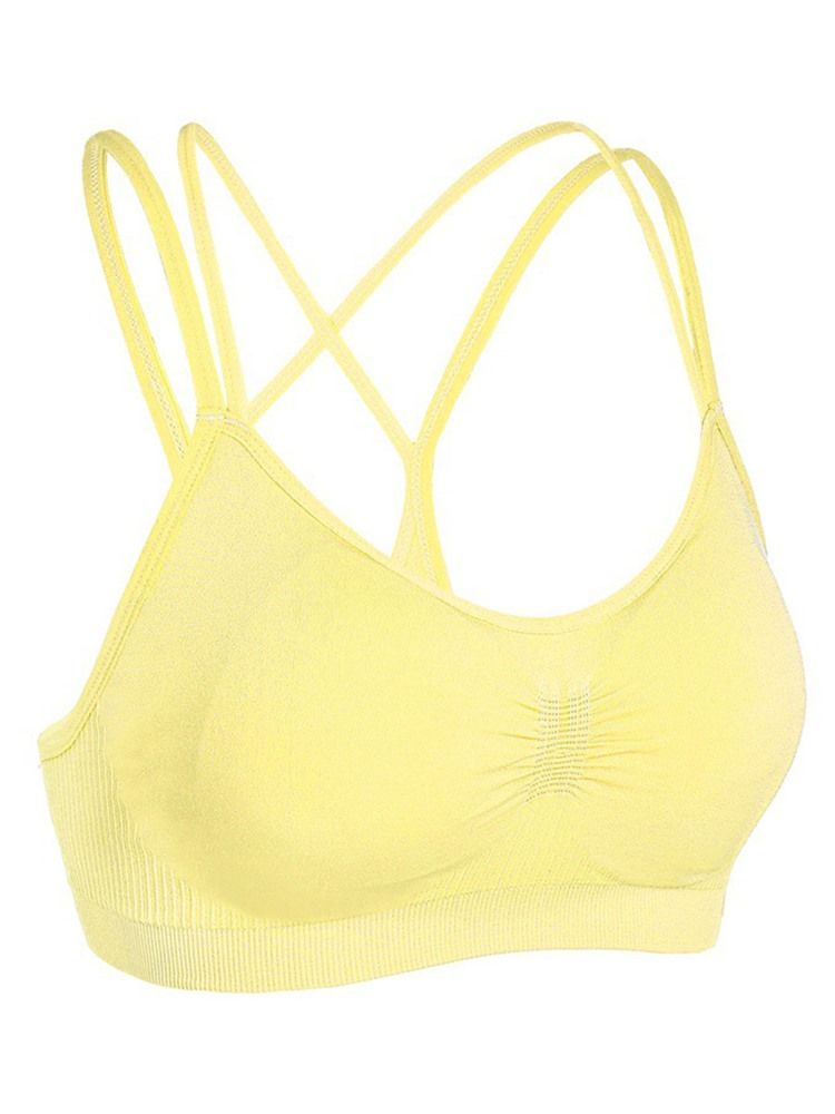 Soutien-gorge De Sport De Yoga Sans Fil Respirant Sans Fil Pour Femmes