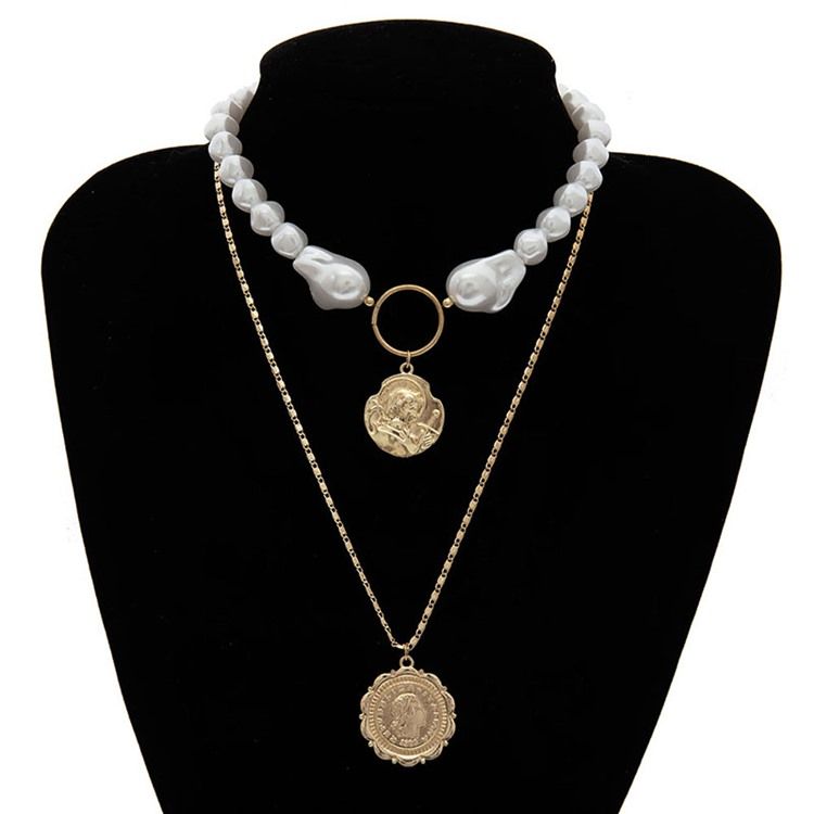 Collier Femme Perle Vintage