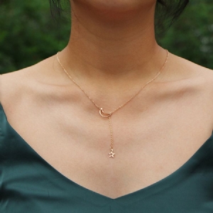 Collier Pendentif Déesse Étoile Lunaire