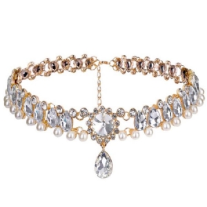 Collier Ras Du Cou Strass Femme Colliers