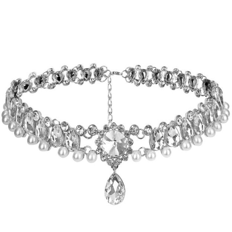 Collier Ras Du Cou Strass Femme Colliers