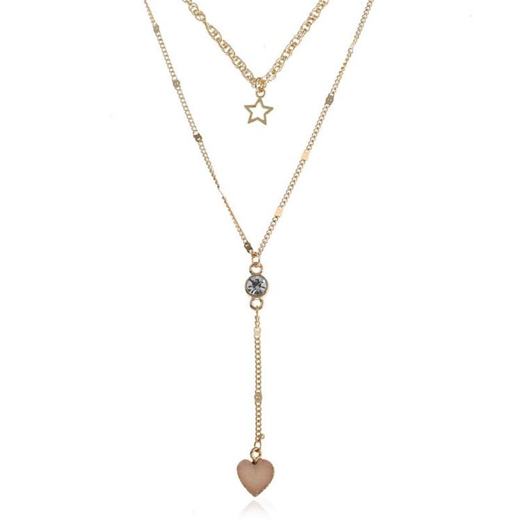 S Collier Pendentif Coeur Séduisant Pour Femme