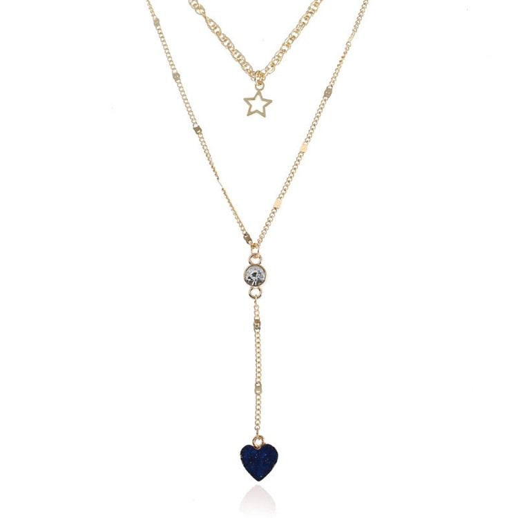 S Collier Pendentif Coeur Séduisant Pour Femme