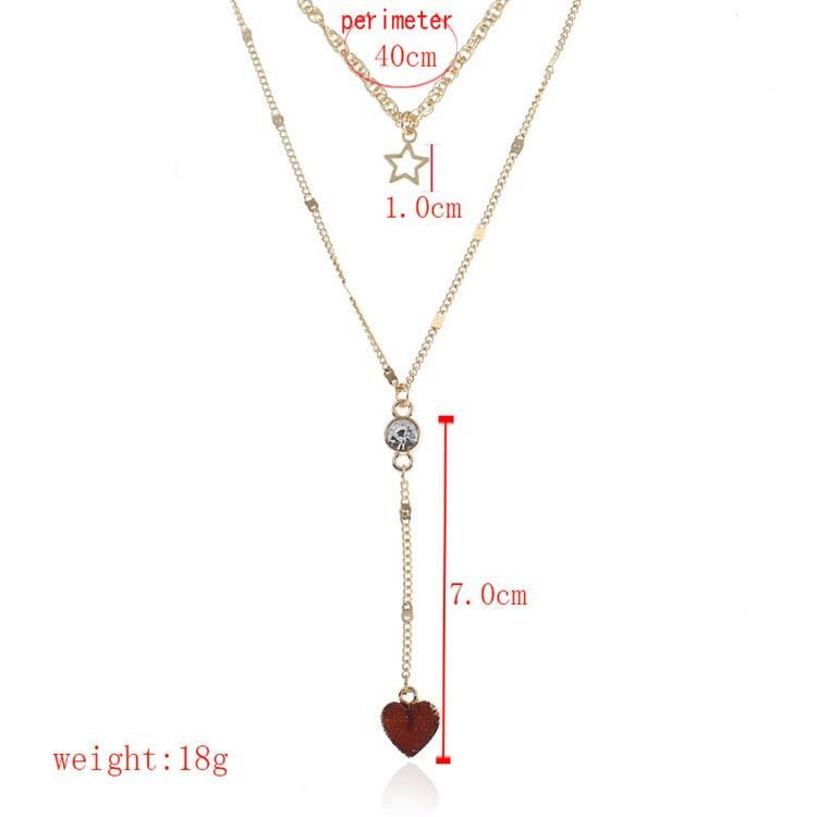 S Collier Pendentif Coeur Séduisant Pour Femme