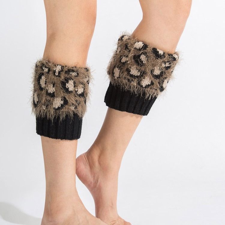 Chaussettes Pour Bottes À Imprimé Léopard Pour Femmes