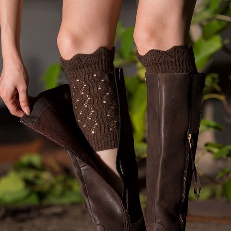 Chaussettes Pour Bottes En Tricot Pour Femmes