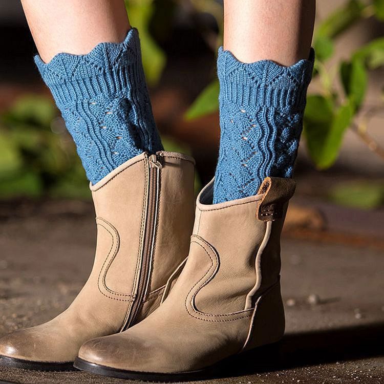 Chaussettes Pour Bottes En Tricot Pour Femmes