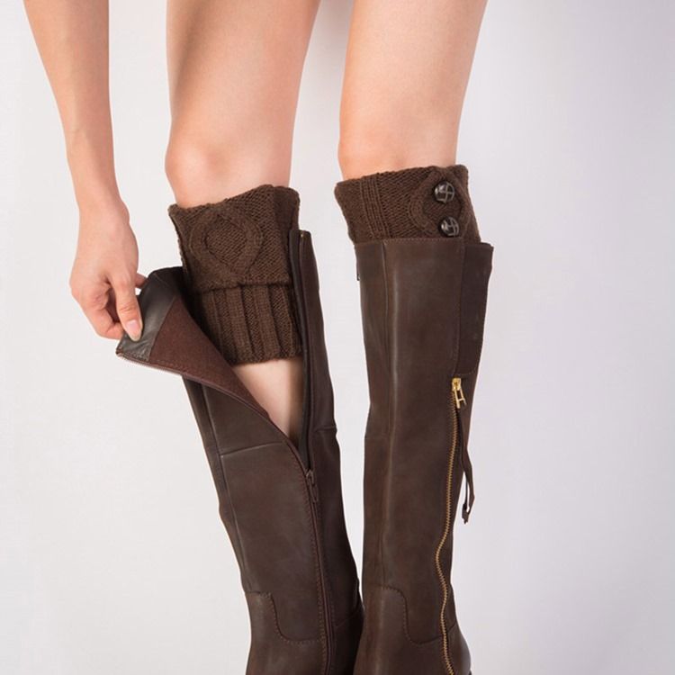 Chaussettes De Fixation Pour Bottes En Tricot Pour Femmes