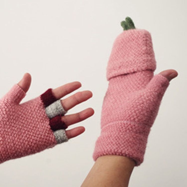 Gants Colorés Pour Femmes Chaudes D'hiver