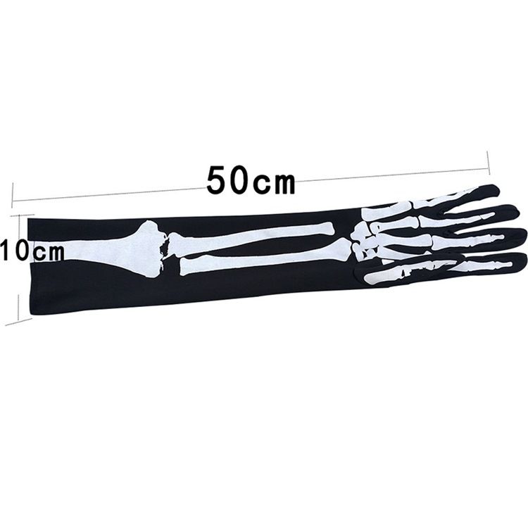 Gants D'halloween Pour Femmes Cosplay Skull