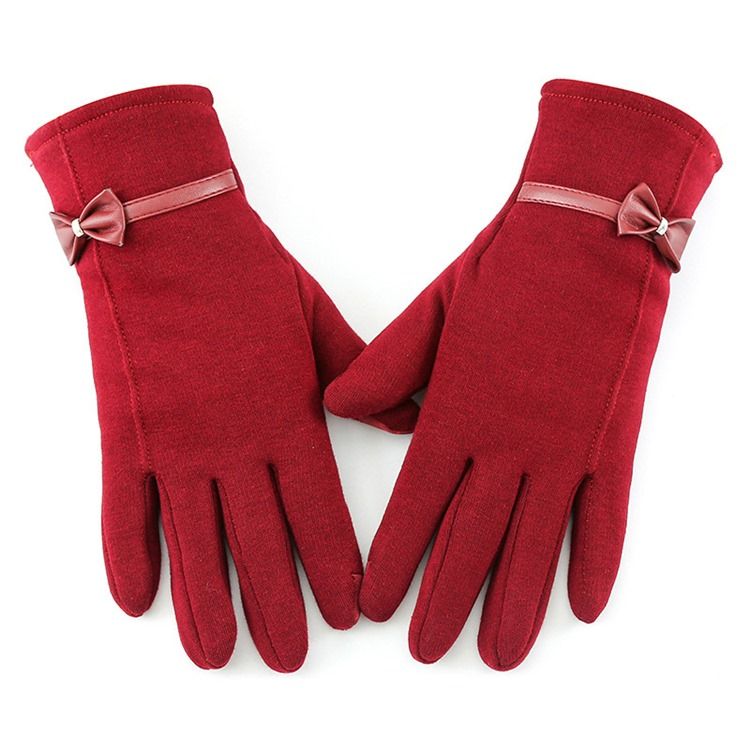 Gants D'hiver À Nœud Simple Pour Femmes