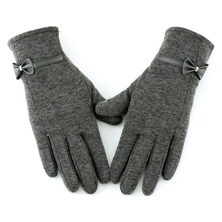 Gants D'hiver À Nœud Simple Pour Femmes