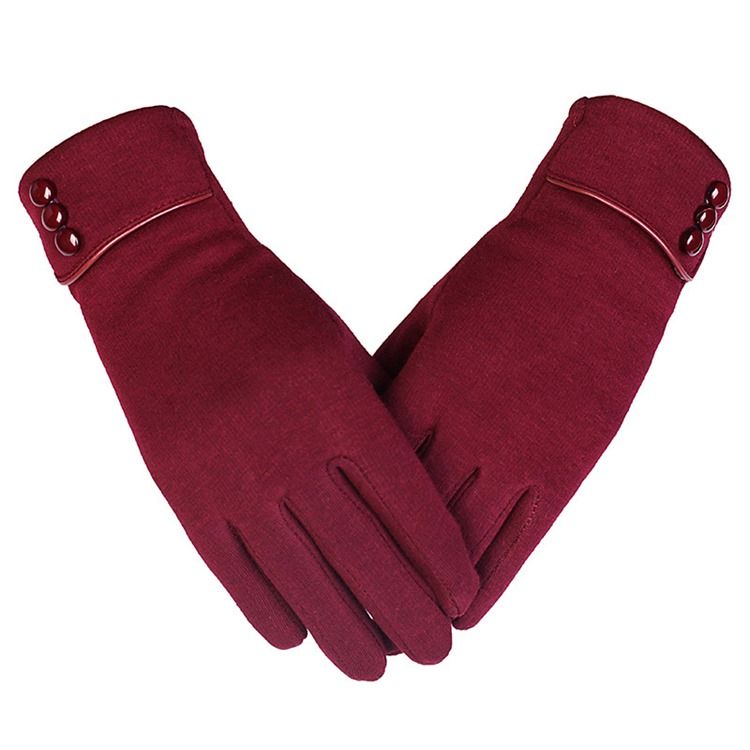 Gants D'hiver Simples Et Unis Pour Femmes