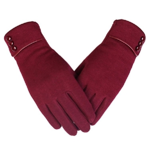 Gants D'hiver Simples Et Unis Pour Femmes