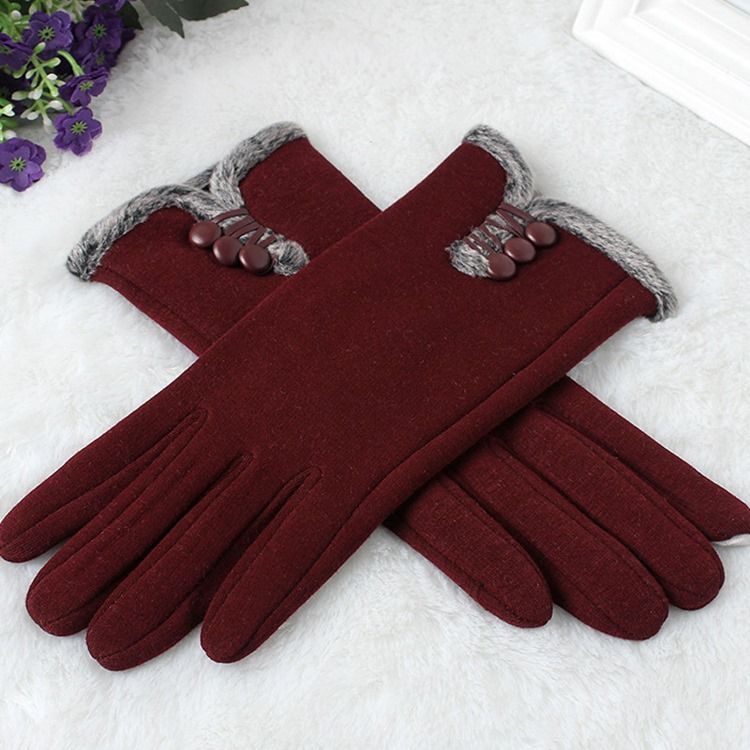 Gants D'hiver Unis Et Chauds Pour Femmes