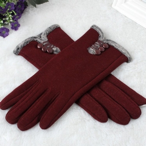 Gants D'hiver Unis Et Chauds Pour Femmes