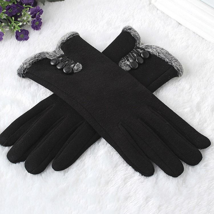 Gants D'hiver Unis Et Chauds Pour Femmes