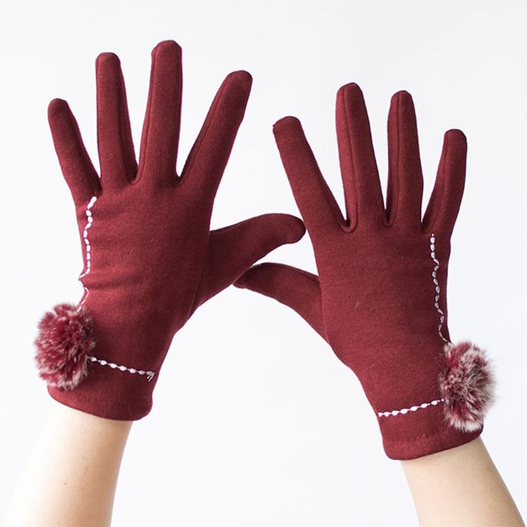 Gants Pour Femme En Coton À Pois Keep Warm