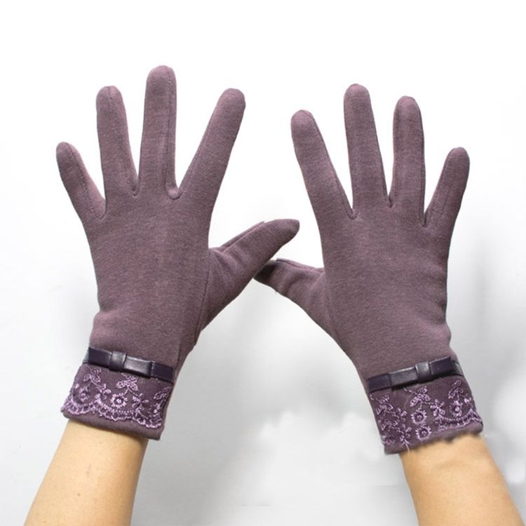 Gants Pour Femme En Coton À Pois Keep Warm